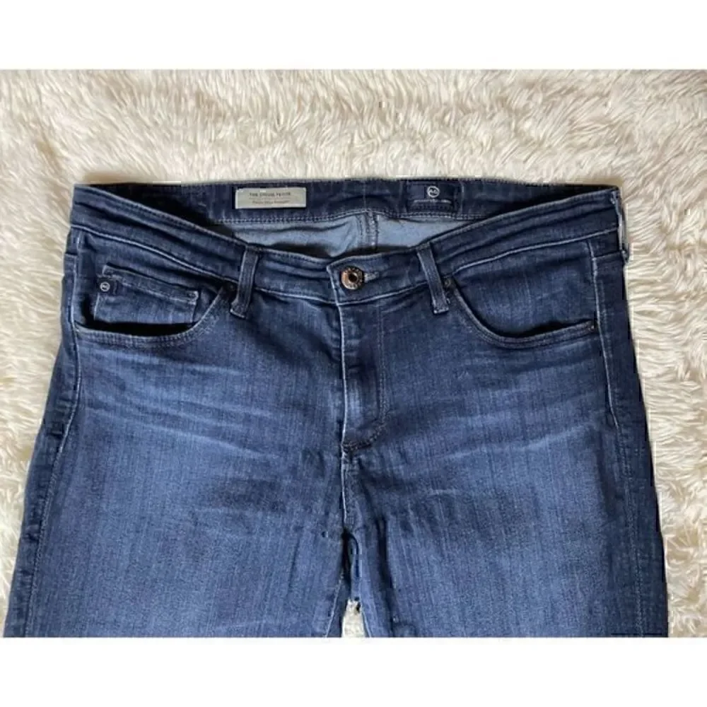 Dark Blue AG Adriano Goldschmied The Stevie Petite Slim Straight Size 29 Petite